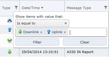Filter Type on Dowlink
