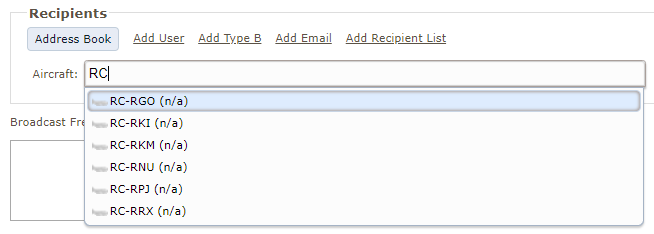 Enter Recipient